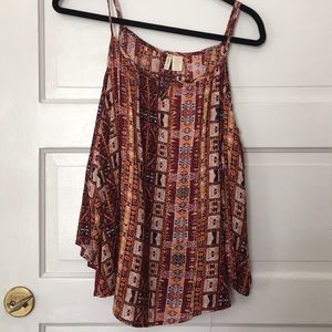 New maroon and orange blouse